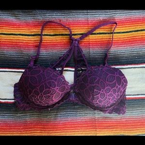 Victoria's Secret Deep Purple Lace Bralette